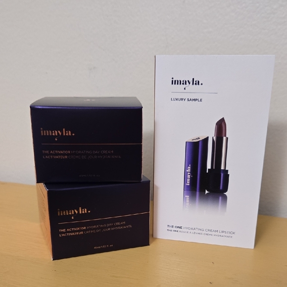 Hydrating Day Cream and Lipstick Set - Purple
